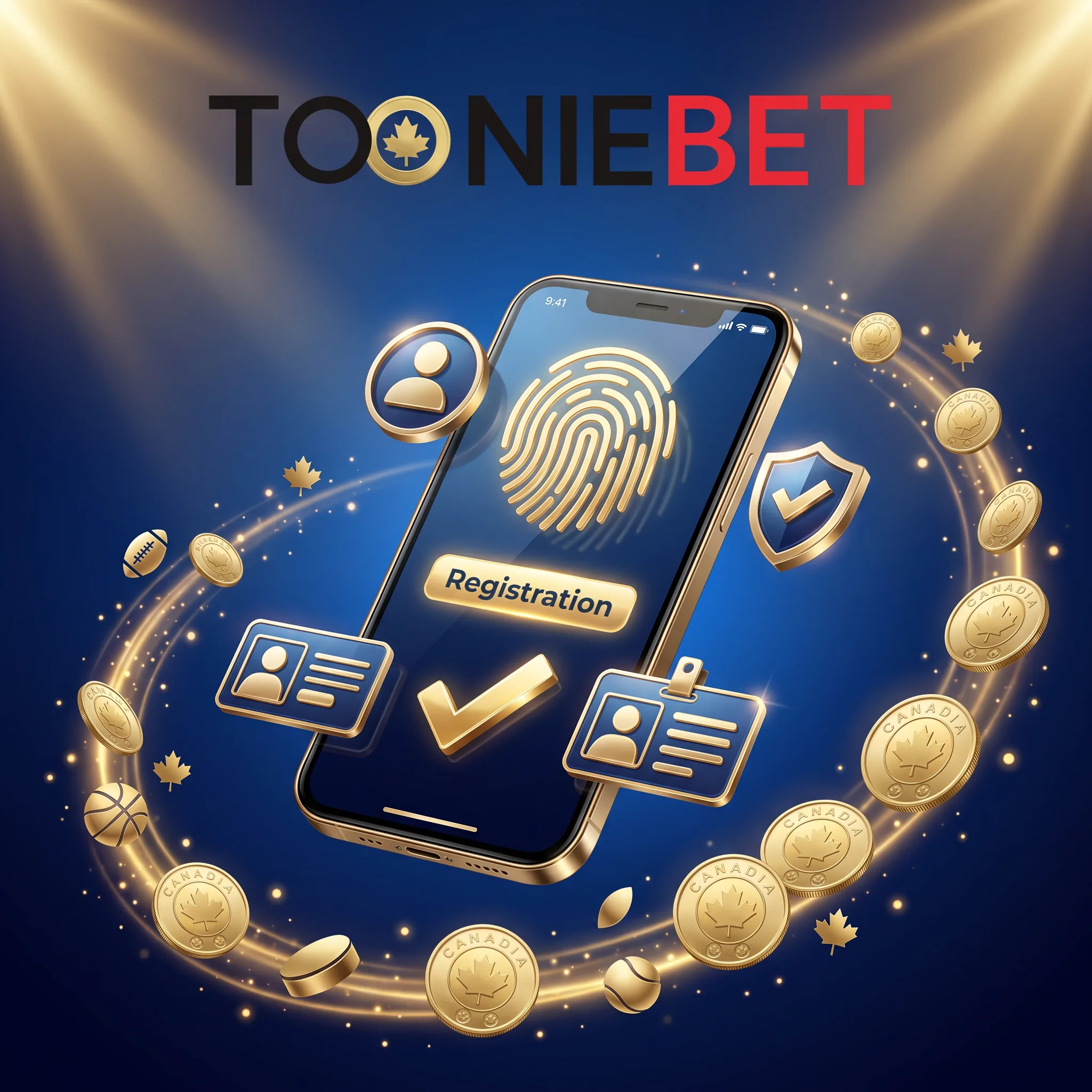 ToonieBet registration and account illustration